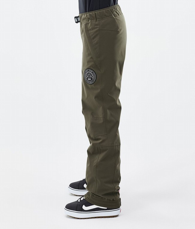 Women Dope Blizzard W Snowboard Pants Olive / Green | WTQGHPI-47