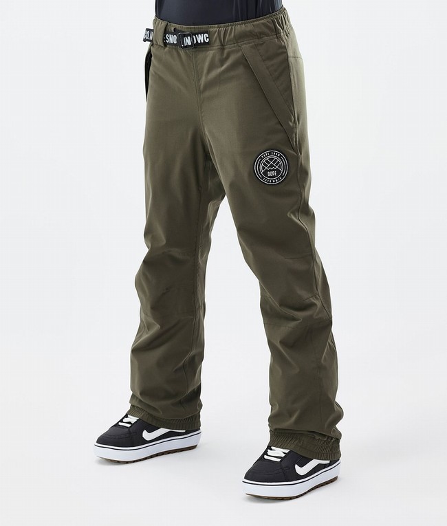 Women Dope Blizzard W Snowboard Pants Olive / Green | WTQGHPI-47