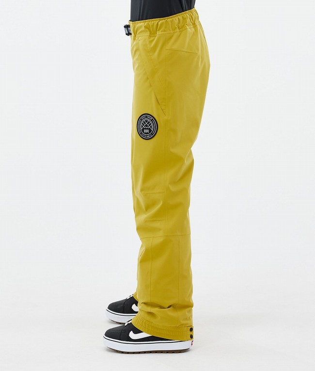 Women Dope Blizzard W Snowboard Pants Yellow | SNLQRGE-13