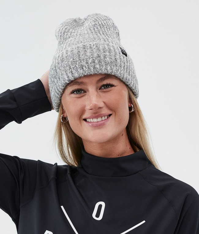 Women Dope Chunky 2022 Beanie Grey | IDVAKMR-31