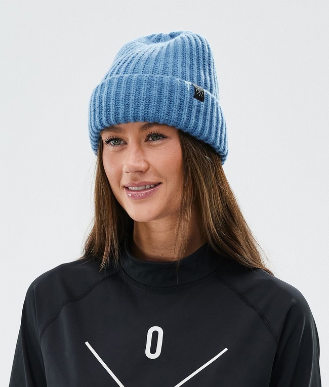 Women Dope Chunky Beanie Blue / Grey | FRHSAVK-48