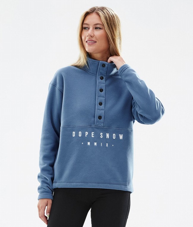 Women Dope Comfy W Fleece Blue / Grey | DAFPMUC-13