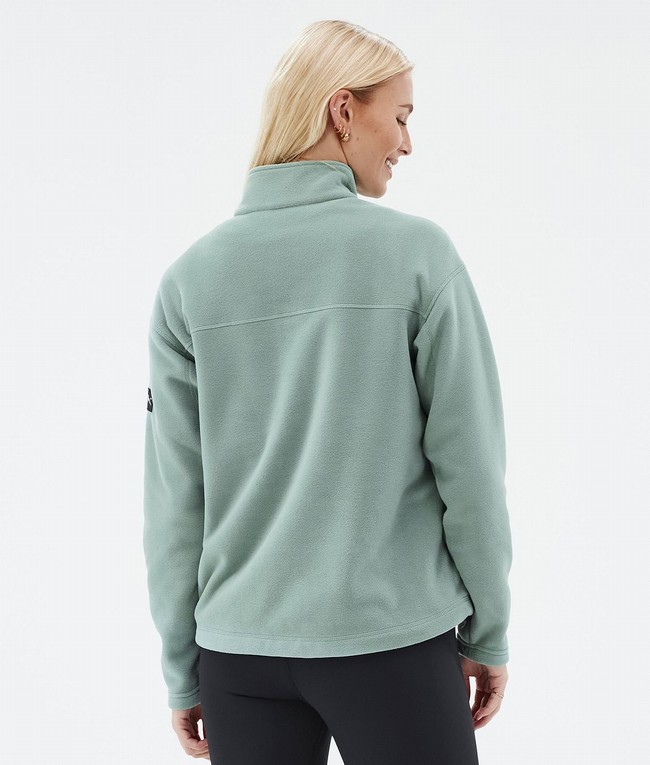 Women Dope Comfy W Fleece Green | DRKJMQZ-24