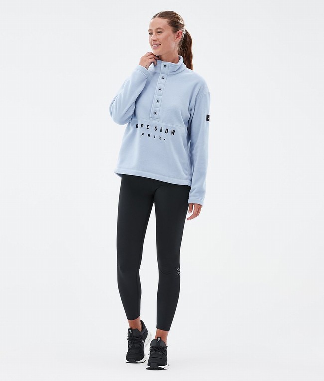 Women Dope Comfy W Fleece Light Blue | NAMTYBO-93