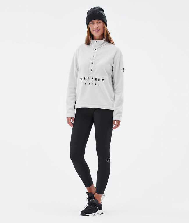 Women Dope Comfy W Fleece Light Grey | HBVUTCP-82