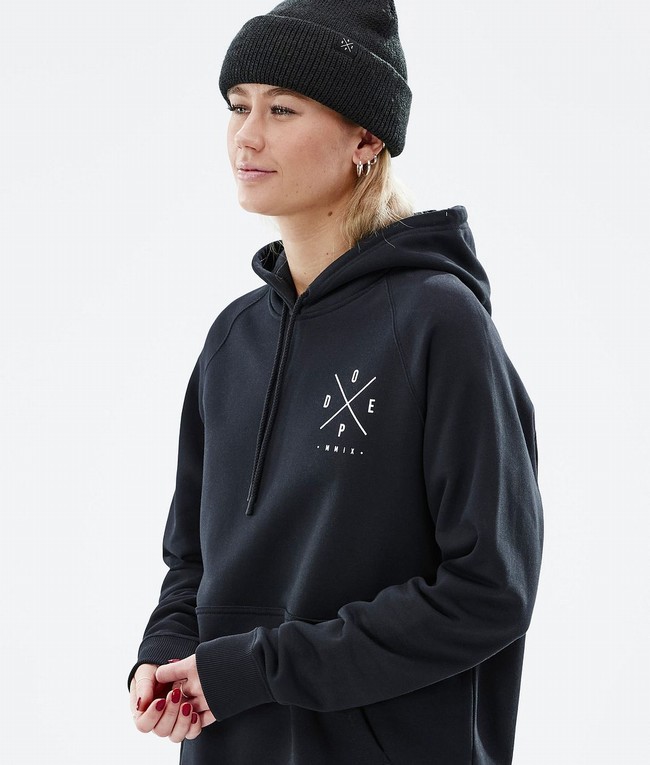 Women Dope Common W 2022 Hoodie Black | CYULPVN-08