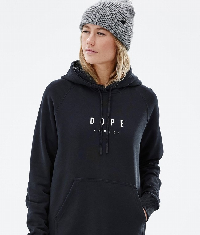 Women Dope Common W 2022 Hoodie Black | NOTABHD-86