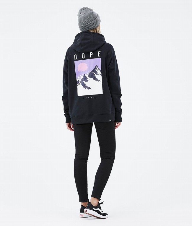 Women Dope Common W 2022 Hoodie Black | NOTABHD-86