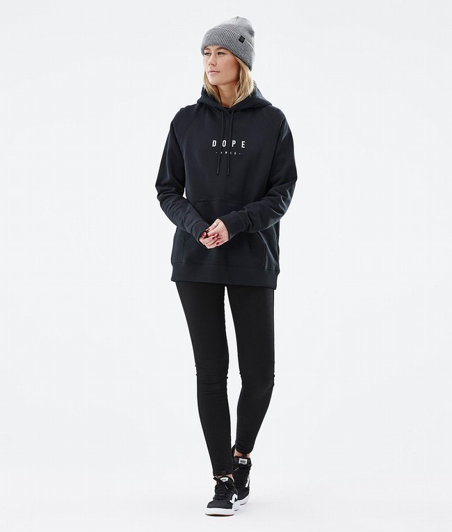 Women Dope Common W 2022 Hoodie Black | NOTABHD-86