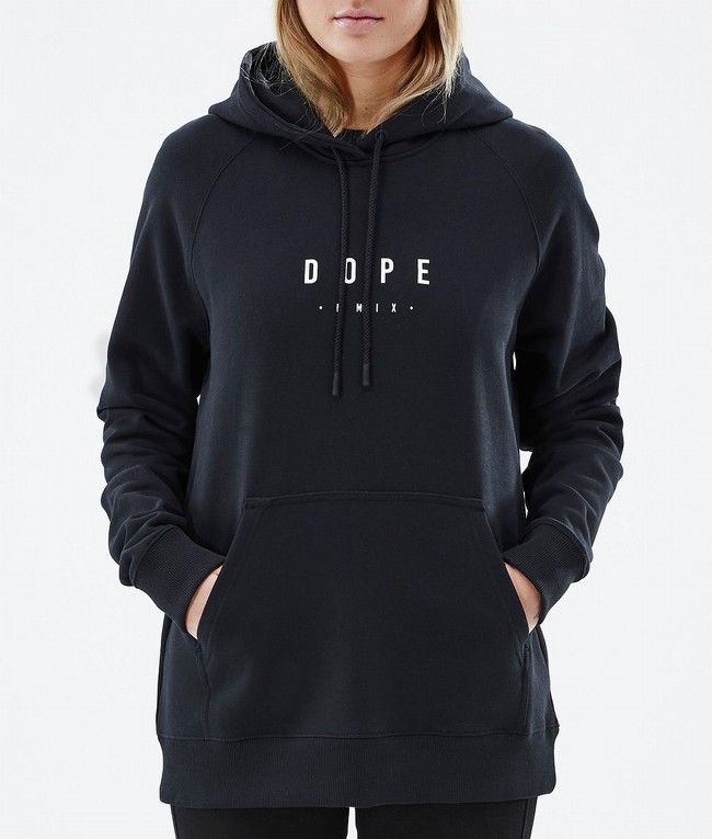 Women Dope Common W 2022 Hoodie Black | NOTABHD-86