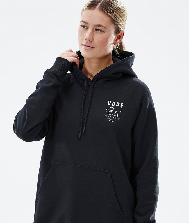 Women Dope Common W 2022 Hoodie Black | SMHAYTW-78