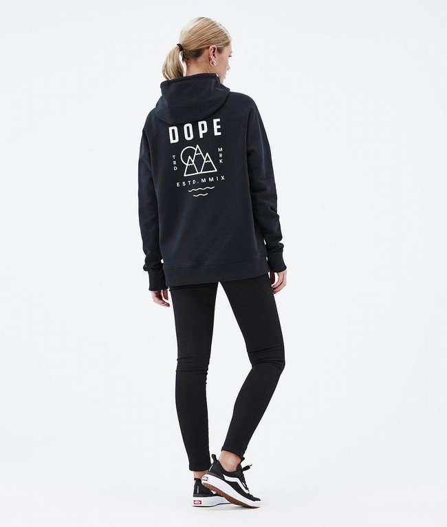 Women Dope Common W 2022 Hoodie Black | SMHAYTW-78