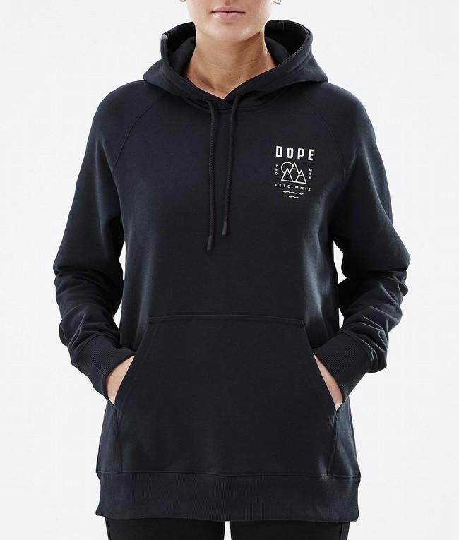 Women Dope Common W 2022 Hoodie Black | SMHAYTW-78