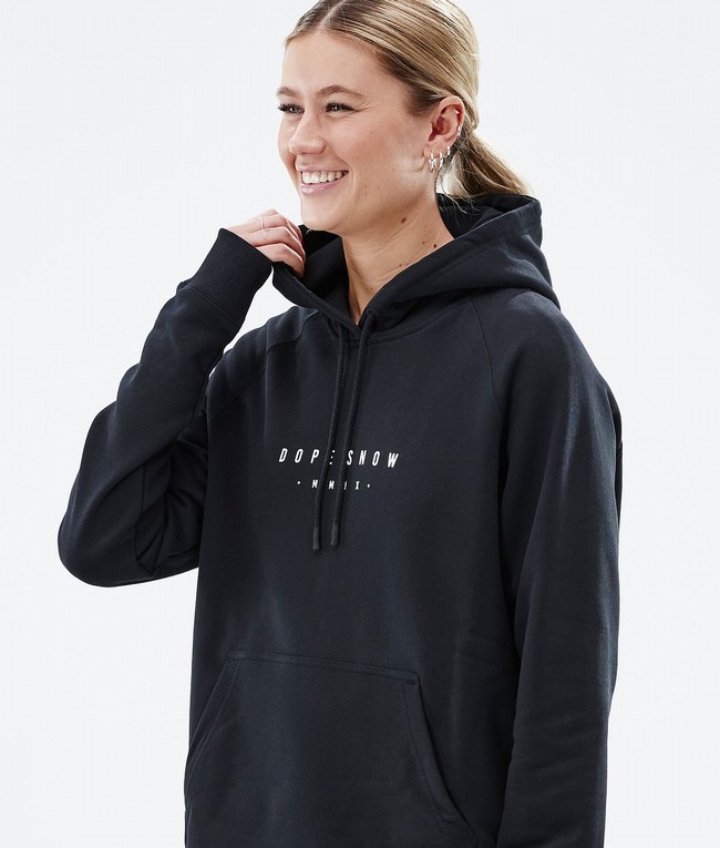 Women Dope Common W 2022 Hoodie Black | SEYBOVM-64