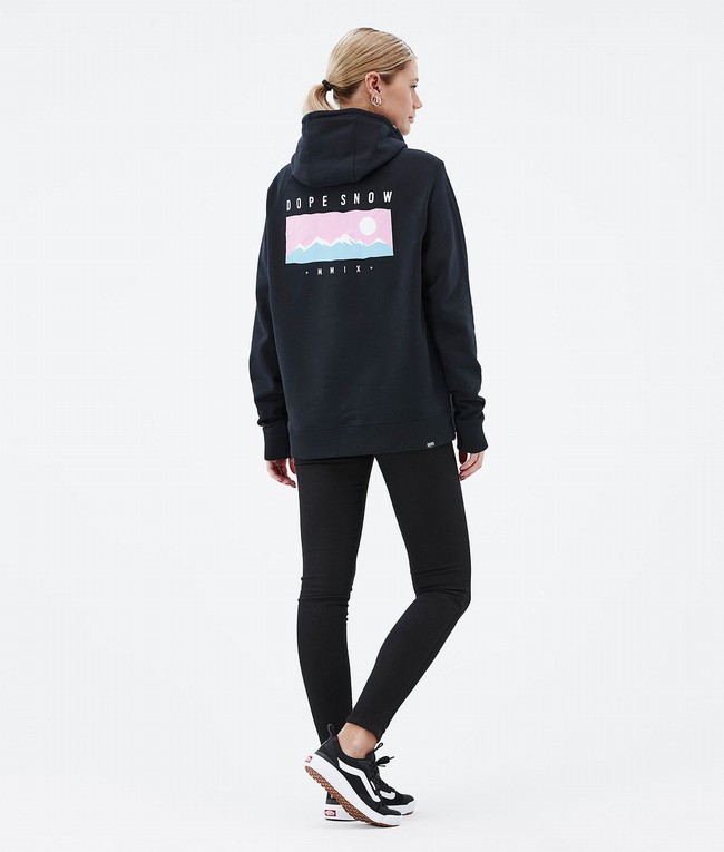 Women Dope Common W 2022 Hoodie Black | SEYBOVM-64