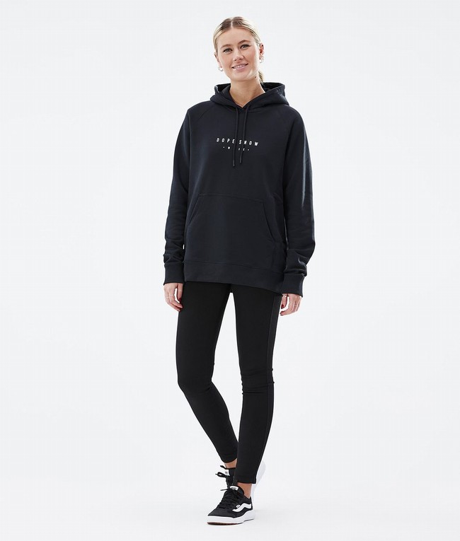 Women Dope Common W 2022 Hoodie Black | SEYBOVM-64