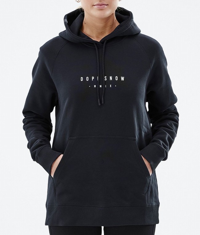 Women Dope Common W 2022 Hoodie Black | SEYBOVM-64