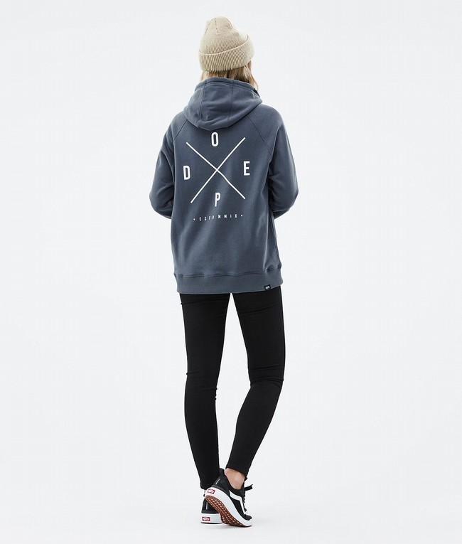 Women Dope Common W 2022 Hoodie Blue | AGBNVYD-68