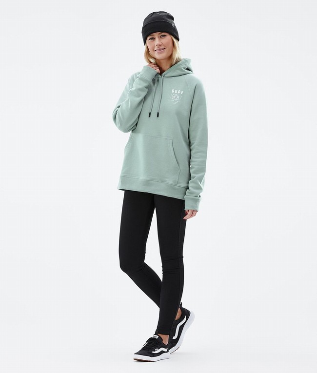 Women Dope Common W 2022 Hoodie Green | RIGEBVQ-23