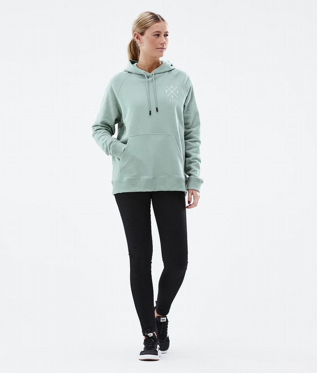 Women Dope Common W 2022 Hoodie Green | UBWTPSY-90