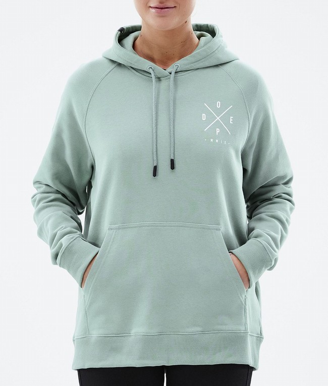 Women Dope Common W 2022 Hoodie Green | UBWTPSY-90