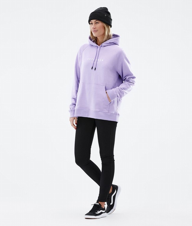 Women Dope Common W 2022 Hoodie Purple | JEQMDCG-56