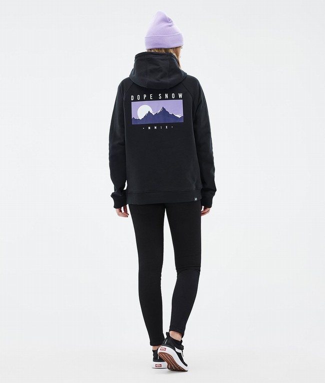 Women Dope Common W Hoodie Black | QSPYRNF-17