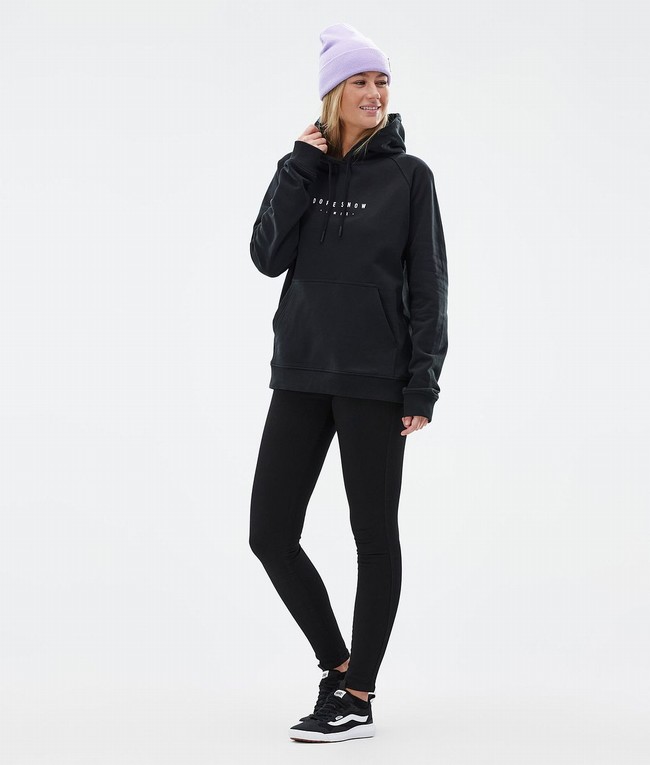 Women Dope Common W Hoodie Black | QSPYRNF-17