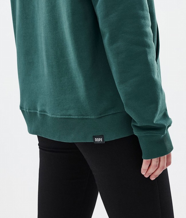 Women Dope Common W Hoodie Green | QSFLNYK-45