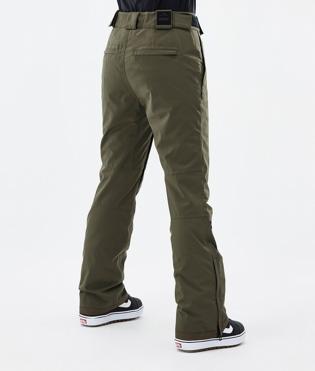 Women Dope Con W 2022 Snowboard Pants Olive / Green | XQPFSEW-37