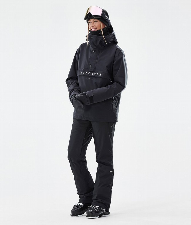 Women Dope Con W Ski Pants Black | PGMEFQR-19