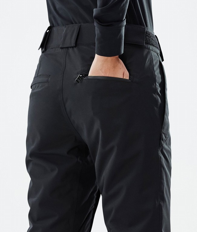 Women Dope Con W Ski Pants Black | PGMEFQR-19