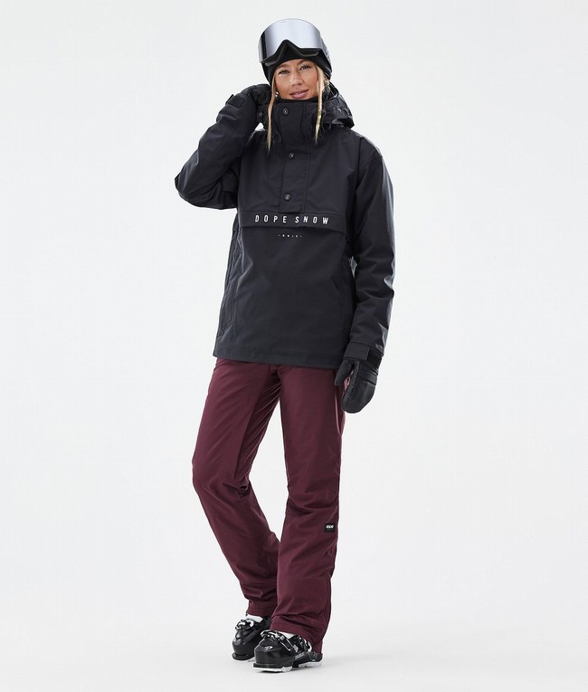 Women Dope Con W Ski Pants Burgundy | AGMPFLI-01