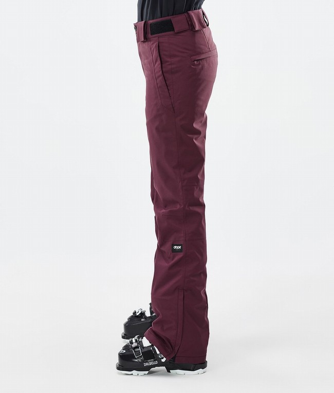 Women Dope Con W Ski Pants Burgundy | AGMPFLI-01