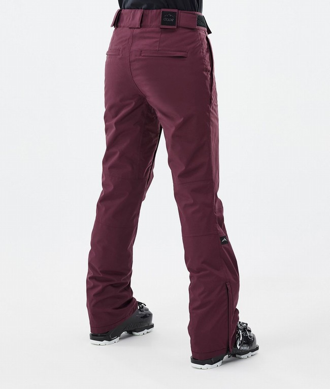 Women Dope Con W Ski Pants Burgundy | AGMPFLI-01