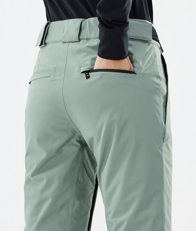 Women Dope Con W Ski Pants Green | YVWLCDT-16