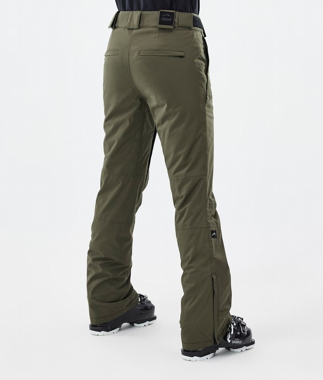 Women Dope Con W Ski Pants Olive / Green | FCXTAWV-65