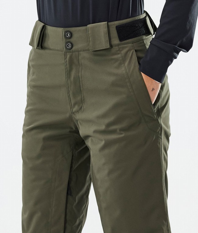 Women Dope Con W Ski Pants Olive / Green | FCXTAWV-65