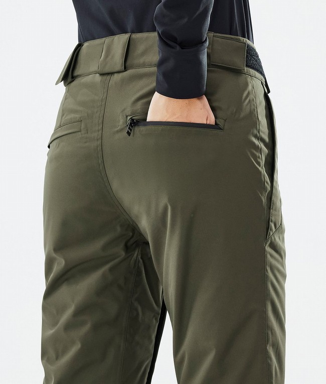 Women Dope Con W Ski Pants Olive / Green | FCXTAWV-65