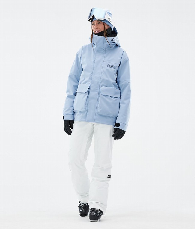 Women Dope Con W Ski Pants White | JPQOXFI-93