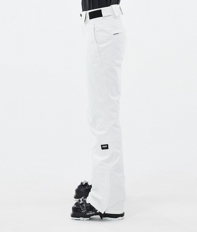 Women Dope Con W Ski Pants White | JPQOXFI-93