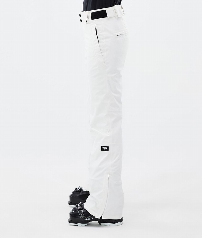 Women Dope Con W Ski Pants White | PDVRZXA-63