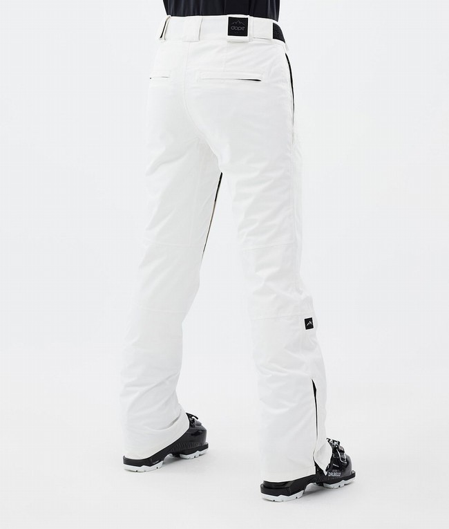 Women Dope Con W Ski Pants White | PDVRZXA-63