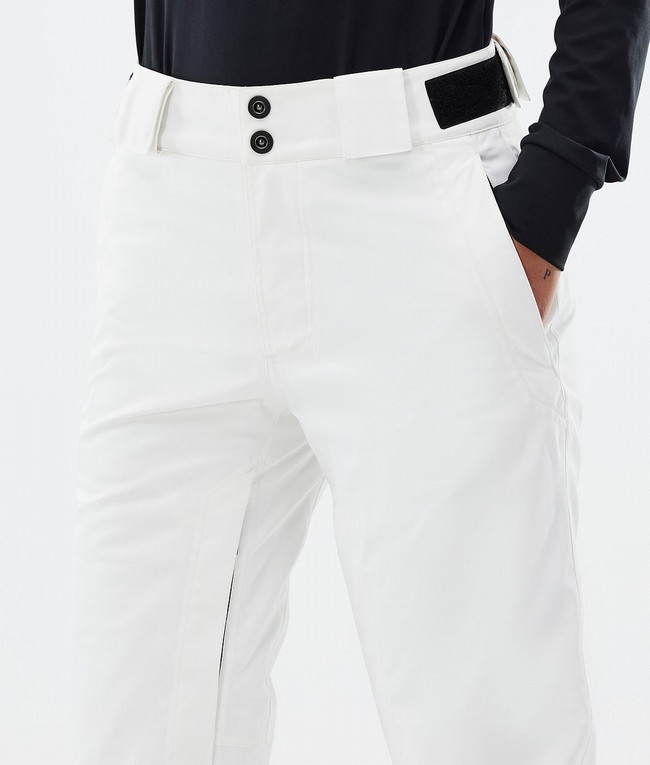 Women Dope Con W Ski Pants White | PDVRZXA-63