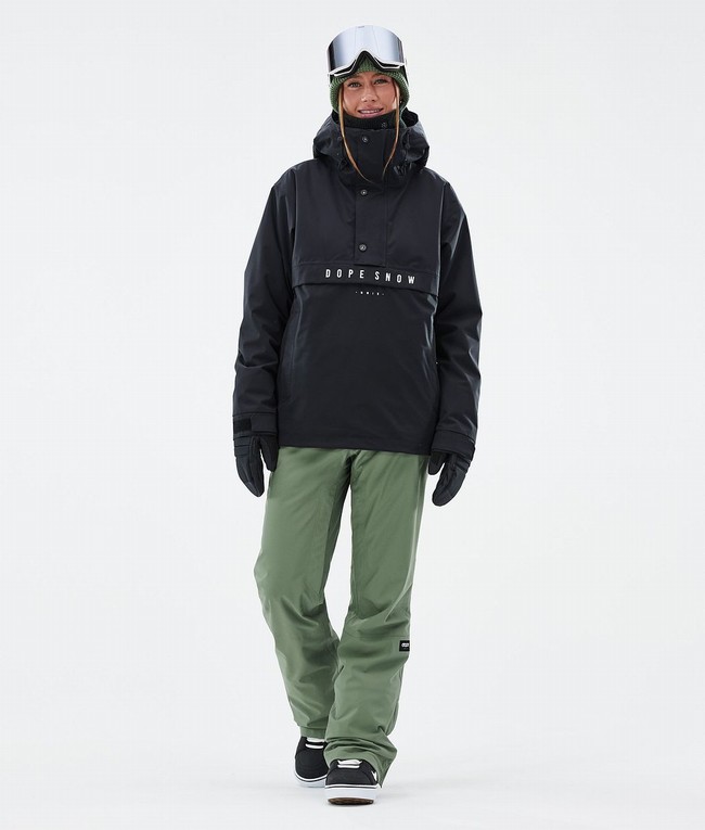 Women Dope Con W Snowboard Pants Green | IJXUBTL-82