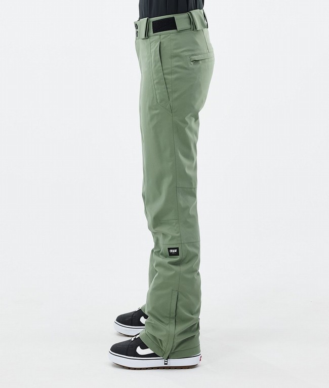 Women Dope Con W Snowboard Pants Green | IJXUBTL-82