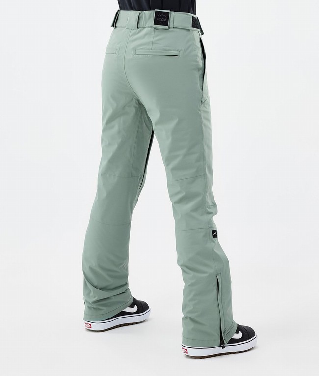 Women Dope Con W Snowboard Pants Green | MSVBFRO-65