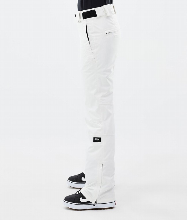 Women Dope Con W Snowboard Pants White | ZOYENJI-47