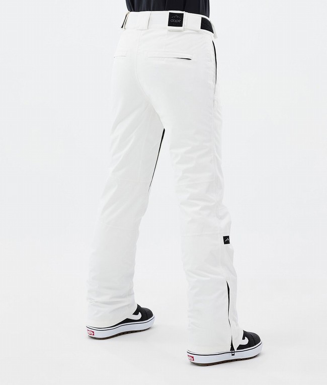 Women Dope Con W Snowboard Pants White | ZOYENJI-47