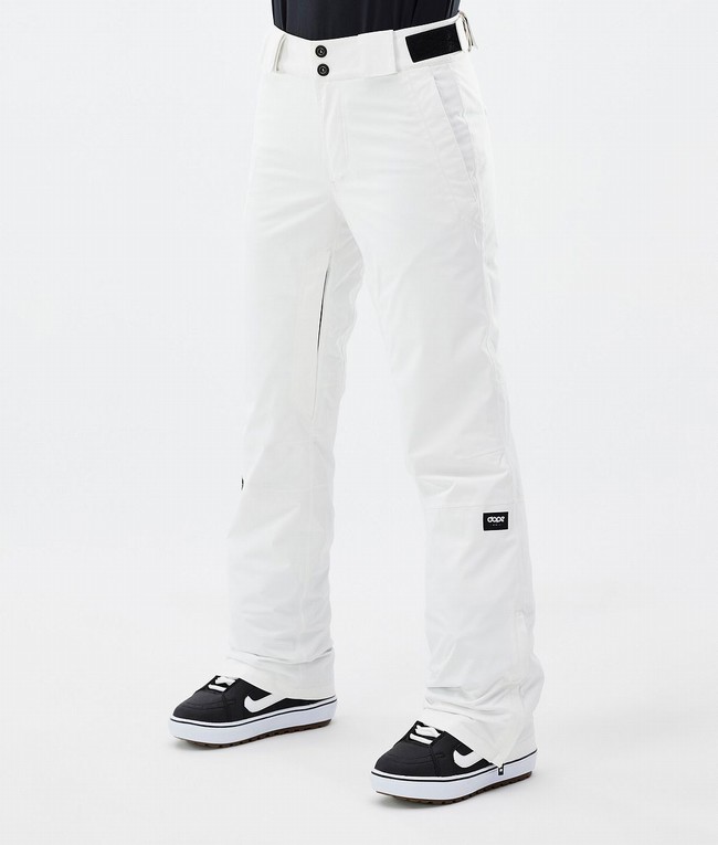 Women Dope Con W Snowboard Pants White | ZOYENJI-47